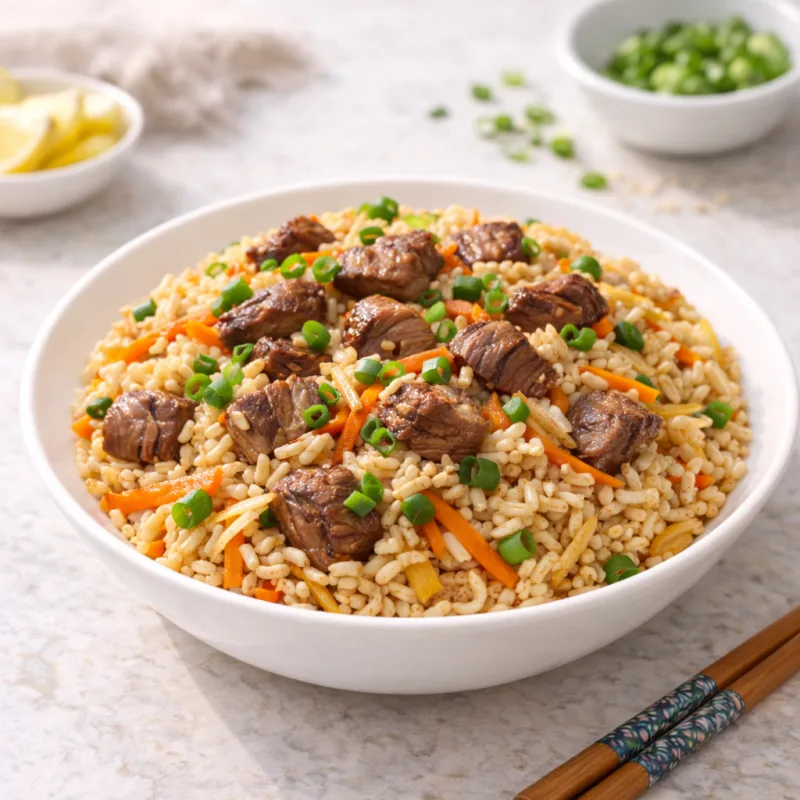 Rice pilaf with meat