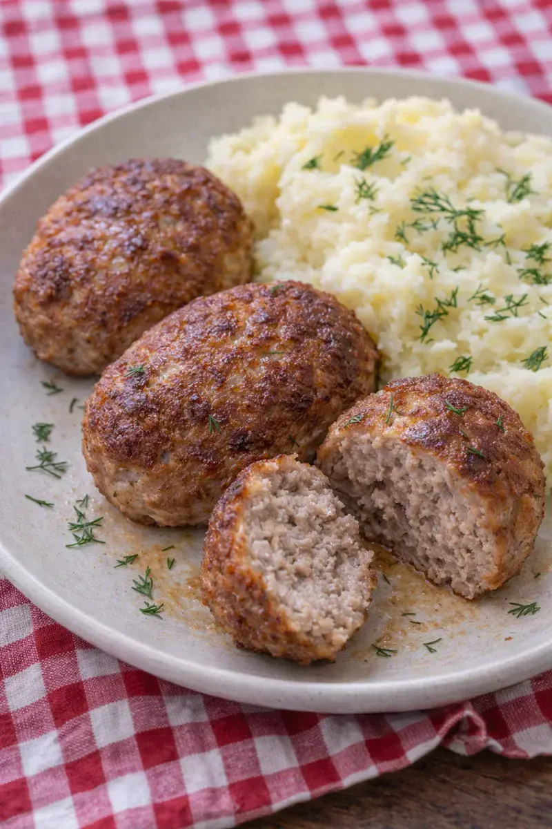 Pan-fried meat patties